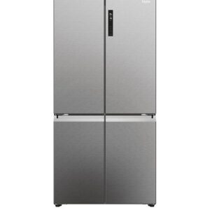 Haier Cube 90 HCR5919ENMP Total No Frost American Fridge Freezer, E Rated - Stainless Steel
